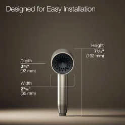 Iconic single-function handshower, 2.5 gpm