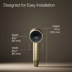 Iconic single-function handshower, 2.5 gpm