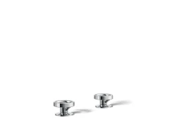 Industrial bathroom sink faucet handles