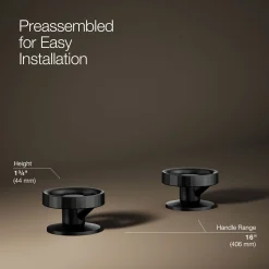 Industrial bathroom sink faucet handles