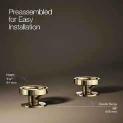 Industrial bathroom sink faucet handles