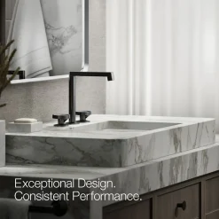 Industrial bathroom sink faucet handles
