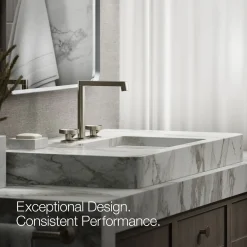 Industrial bathroom sink faucet handles