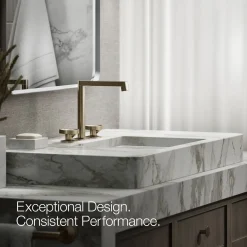 Industrial bathroom sink faucet handles