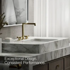 Industrial bathroom sink faucet handles