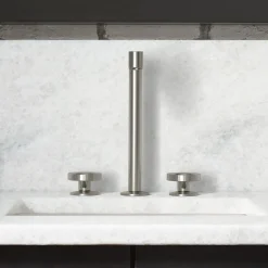 Industrial bathroom sink faucet handles