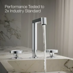 Industrial bathroom sink faucet handles