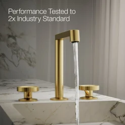 Industrial bathroom sink faucet handles