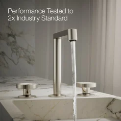 Industrial bathroom sink faucet handles