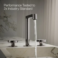 Industrial bathroom sink faucet handles