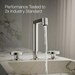 Industrial bathroom sink faucet handles