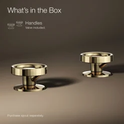 Industrial bathroom sink faucet handles