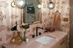 Industrial bathroom sink faucet handles