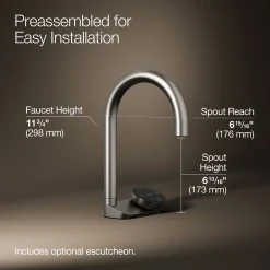 4-in-1 short arc beverage faucet