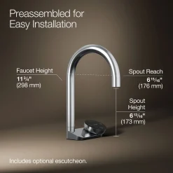 4-in-1 short arc beverage faucet