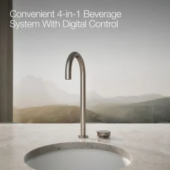 4-in-1 tall arc beverage faucet