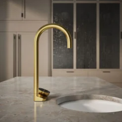 4-in-1 tall arc beverage faucet