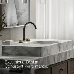 Knob bathroom sink faucet handles
