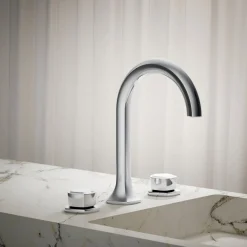 Knob bathroom sink faucet handles