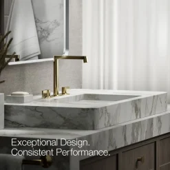 Lever bathroom sink faucet handles