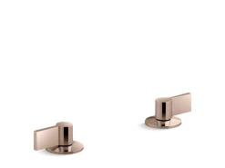 Lever bathroom sink faucet handles