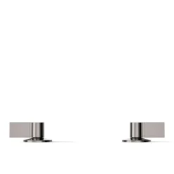 Lever bathroom sink faucet handles