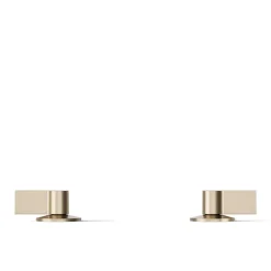 Lever bathroom sink faucet handles