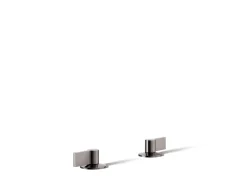 Lever bathroom sink faucet handles