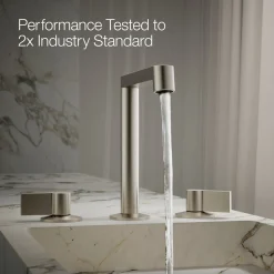 Lever bathroom sink faucet handles