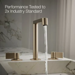 Lever bathroom sink faucet handles