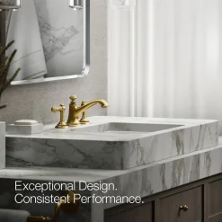 Lever bathroom sink faucet handles