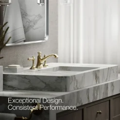 Lever bathroom sink faucet handles