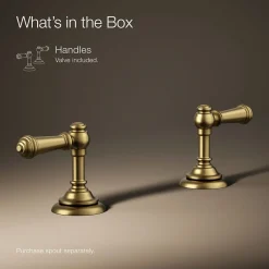 Lever bathroom sink faucet handles