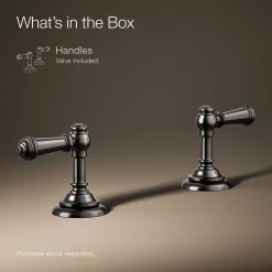 Lever bathroom sink faucet handles