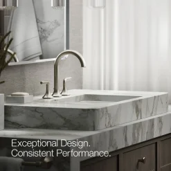 Lever bathroom sink faucet handles