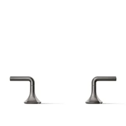 Lever bathroom sink faucet handles