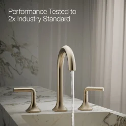 Lever bathroom sink faucet handles