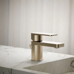 Low single-handle bathroom sink faucet, 1.0 gpm