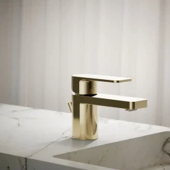 Low single-handle bathroom sink faucet, 1.0 gpm