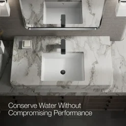 Low single-handle bathroom sink faucet, 1.0 gpm