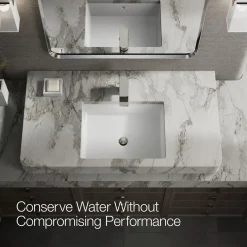 Low single-handle bathroom sink faucet, 1.0 gpm