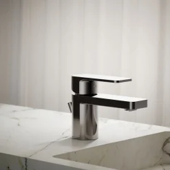 Low single-handle bathroom sink faucet, 1.2 gpm