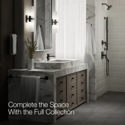 Low single-handle bathroom sink faucet, 1.2 gpm
