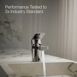 Low single-handle bathroom sink faucet, 1.2 gpm