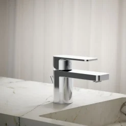 Low single-handle bathroom sink faucet, 1.2 gpm
