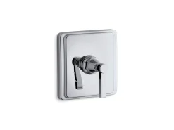 MasterShower® temperature control valve trim with Lever handle