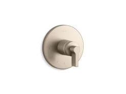 MasterShower® temperature control valve trim with Lever handle