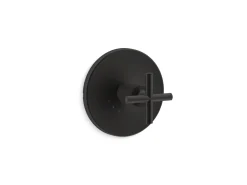 MasterShower® temperature control valve trim with cross handle