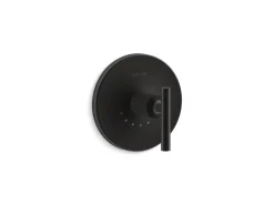 MasterShower® temperature control valve trim with lever handle