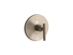 MasterShower® temperature control valve trim with lever handle
